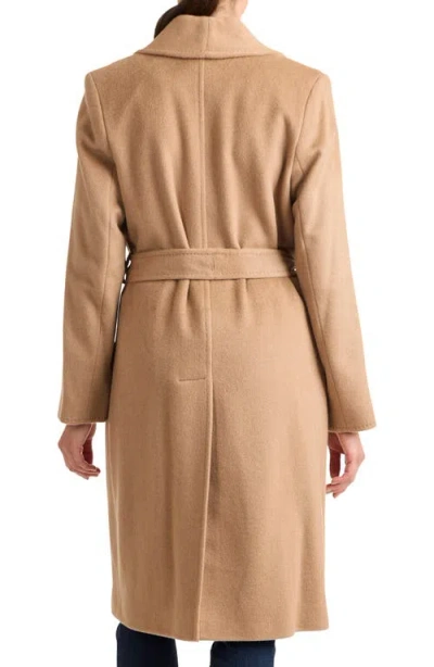 Sofia Cashmere Shawl Collar Camel Hair Coat