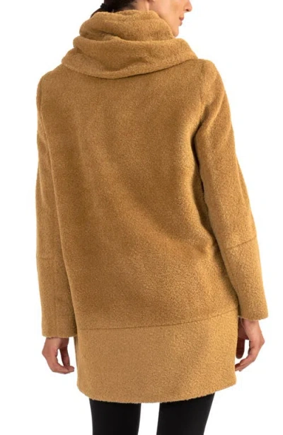 Sofia Cashmere Cocoon Wool & Alpaca Blend Bouclé Coat