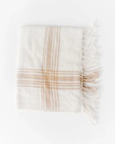 Creative Women Cabin Hatch Cotton Hand Towel In Neutral