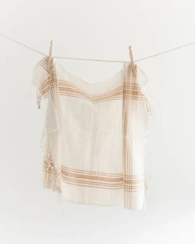 Creative Women Cabin Hatch Cotton Hand Towel In Neutral