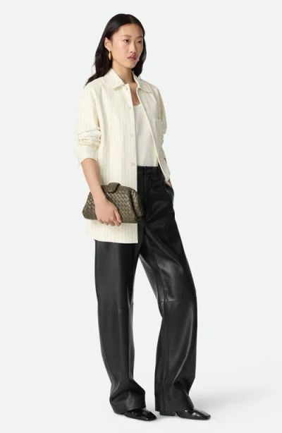 Bottega Veneta Mini Lauren 1980 Intrecciato Leather Clutch