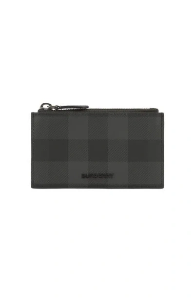 Burberry Check Zip Card Case