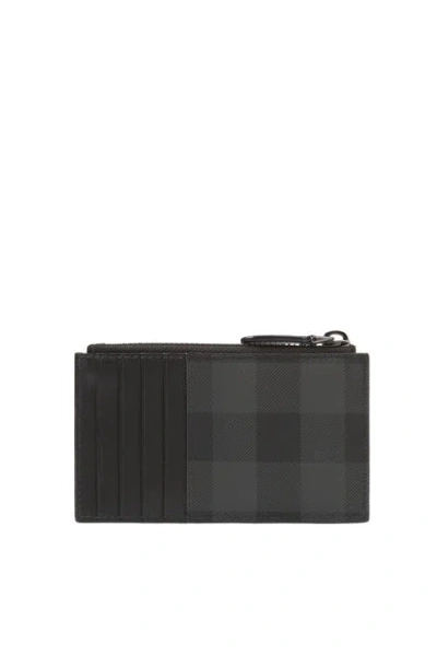 Burberry Check Zip Card Case