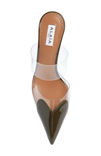 Alaïa High Love Heart Pointed Toe Mule