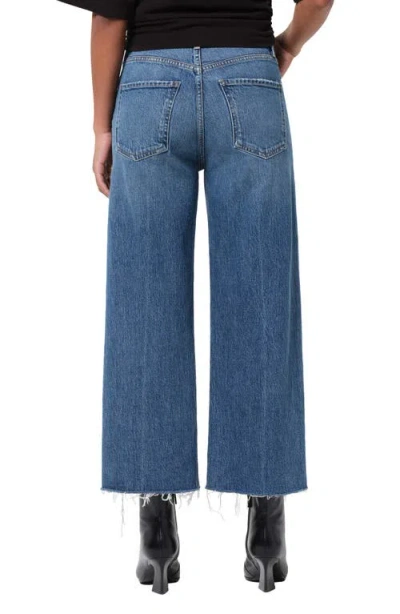 Agolde Ren Raw Hem High Waist Ankle Wide Leg Jeans