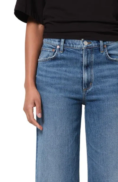 Agolde Ren Raw Hem High Waist Ankle Wide Leg Jeans