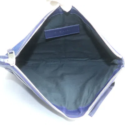 Pre-owned Balenciaga Blue Navy Suede Clutch Bag ()