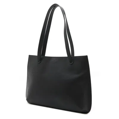 Pre-owned Chanel Black Grained Calfskin Shoulder Bag Tote Bag ()