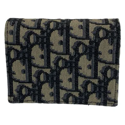 Pre-owned Dior Christian  Navy Canvas Shoulder Bag ()