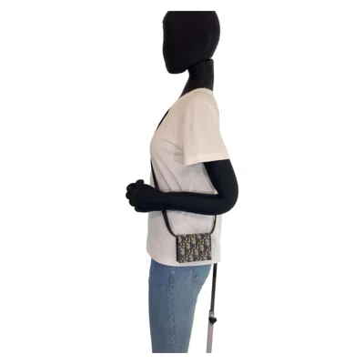 Pre-owned Dior Christian  Navy Canvas Shoulder Bag ()