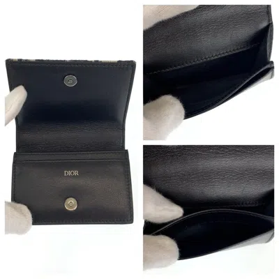 Pre-owned Dior Christian  Navy Canvas Shoulder Bag ()