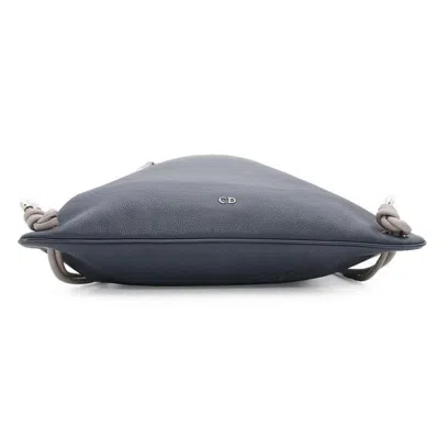 Pre-owned Dior Christian  Navy Red Color Leather Backpack ()