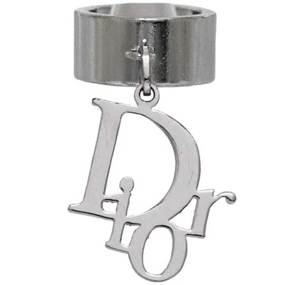 Pre-owned Dior Christian  Silver Metal Band Ring ()