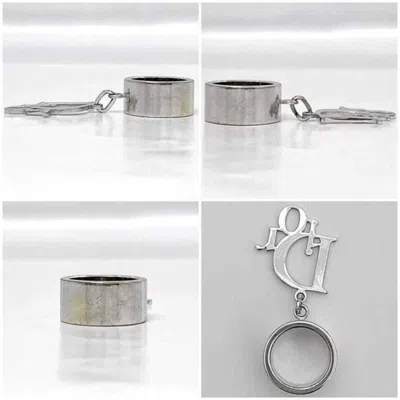 Pre-owned Dior Christian  Silver Metal Band Ring ()