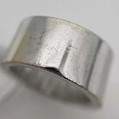 Pre-owned Dior Christian  Silver Metal Band Ring ()