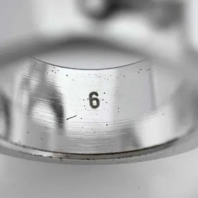 Pre-owned Dior Christian  Silver Metal Band Ring ()