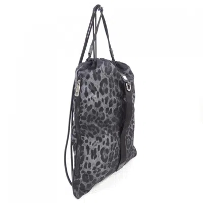 Pre-owned Dolce & Gabbana Black Gray Backpack ()
