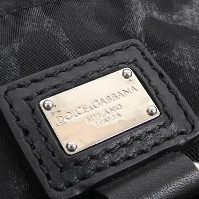 Pre-owned Dolce & Gabbana Black Gray Backpack ()