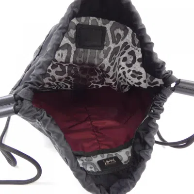 Pre-owned Dolce & Gabbana Black Gray Backpack ()