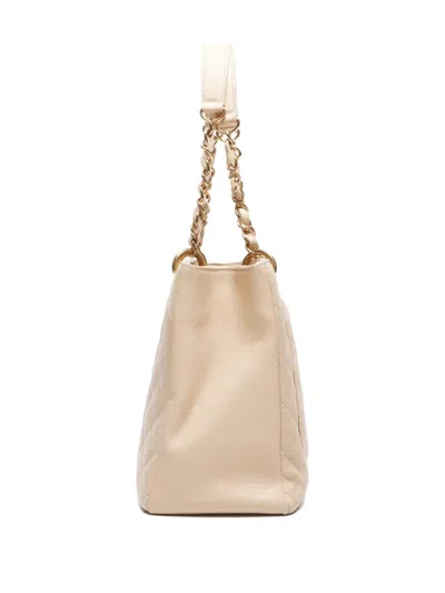 Pre-owned Chanel 2012-2013 Shopping Gst Tote Bag In Neutral