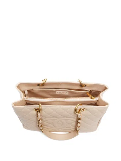 Pre-owned Chanel 2012-2013 Shopping Gst Tote Bag In Neutral