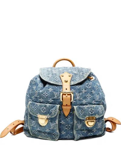 Pre-owned Louis Vuitton 2006 Sac A Dos Gm Backpack In Blue
