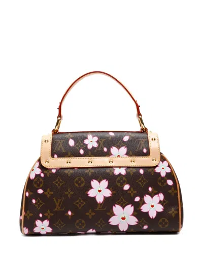 Pre-owned Louis Vuitton 2003 Monogram Cherry Blossom Handbag In Brown