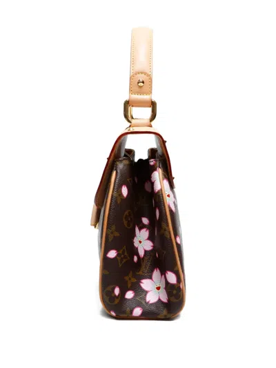 Pre-owned Louis Vuitton 2003 Monogram Cherry Blossom Handbag In Brown
