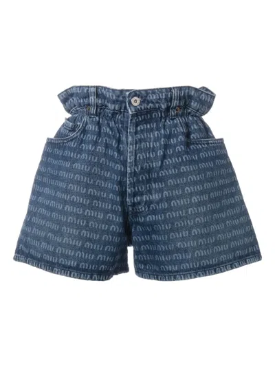 Pre-owned Miu Miu Denim Shorts