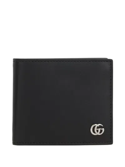 Gucci Bi-fold Wallet Gg Marmont Black Men In Black