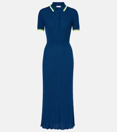 Gabriela Hearst Eyot Wool Dress In Blue