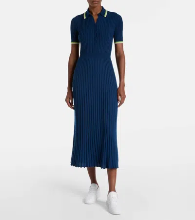 Gabriela Hearst Eyot Wool Dress In Blue