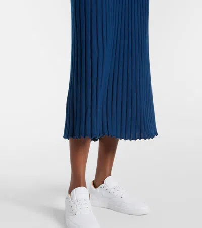 Gabriela Hearst Eyot Wool Dress In Blue