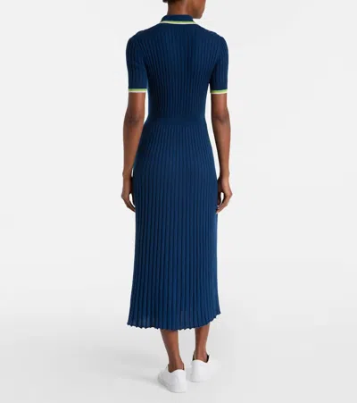 Gabriela Hearst Eyot Wool Dress In Blue