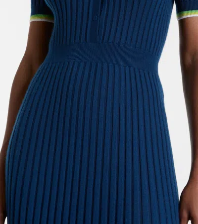 Gabriela Hearst Eyot Wool Dress In Blue