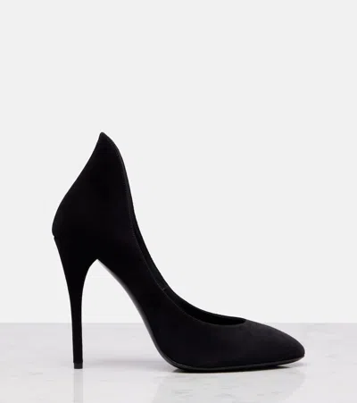 Alaïa Decolette 110 Suede Pumps