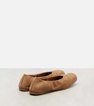Alaïa Suede Ballet Flats