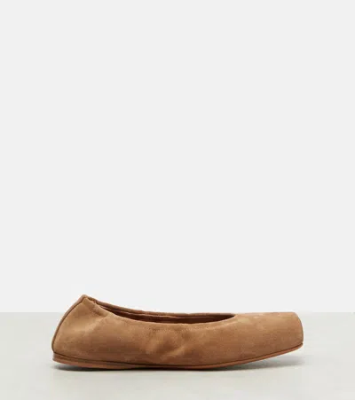 Alaïa Suede Ballet Flats