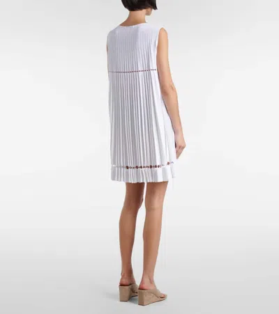 Alaïa Plissé Pointelle Midi Dress