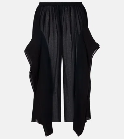 Alaïa Low-rise Georgette Wide-leg Pants