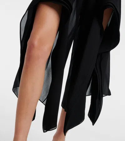 Alaïa Low-rise Georgette Wide-leg Pants
