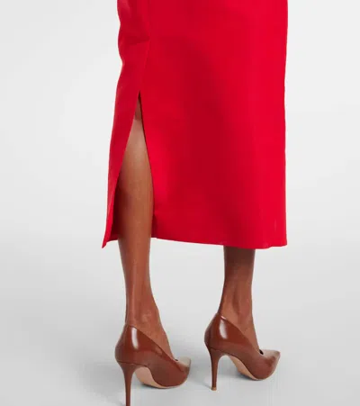 Carolina Herrera Silk Off-the-shoulder Column Dress