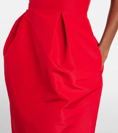 Carolina Herrera Silk Off-the-shoulder Column Dress