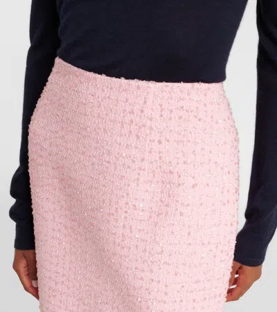 Carolina Herrera Tweed Midi Pencil Skirt