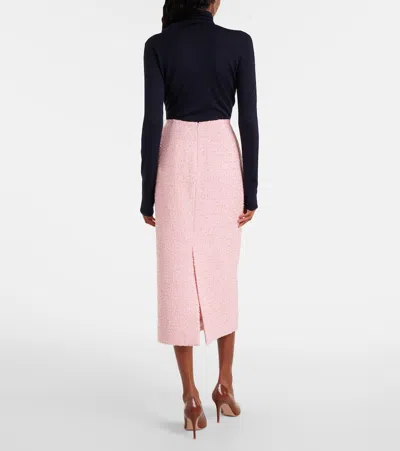 Carolina Herrera Tweed Midi Pencil Skirt