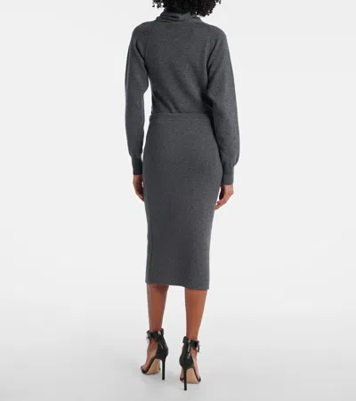 Tom Ford Cashmere And Cotton-blend Midi Skirt