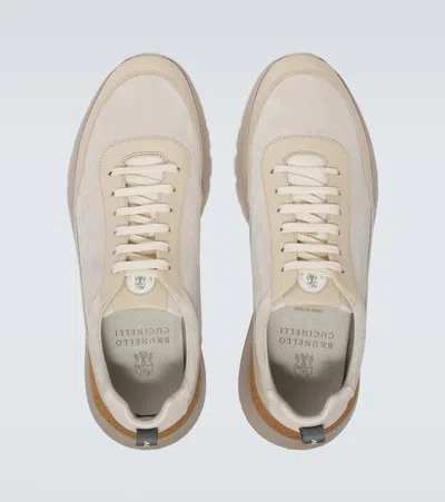 Brunello Cucinelli Logo Embossed Lace-up Sneakers