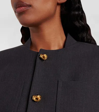 Bottega Veneta Knot-button Light Structured Cotton Jacket