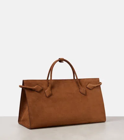 Alaïa Le Teckel Suede Tote Bag