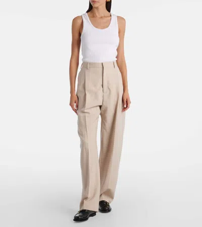 Wardrobe.nyc Mid-rise Wool Straight Pants